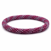 Bracelets en perles de verre tchèques et crochet faits main du Népal pour femmes, multicolores, bijoux tendance pour anniversaire, vente en gros