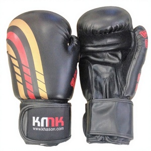 Guantes de Boxeo KHASON Modelo 517 10OZ 12OZ de Cuero PU para Entrenamiento, Diseño de Logotipo Personalizado, Ligeros, con Cierre para Proteger la Mano - Product Image 1