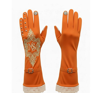 2026 High Quality Leather Hijab <b>Gloves</b> Comfortable Flexible Fabric <b>Touch</b> <b>Screen</b> Thermal Features for Muslim Horse Riding - Product Image 2