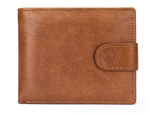 Portefeuille Bifold en Cuir Véritable Vintage de Haute Qualité Fait Main pour Hommes avec Fonctionnalité RFID, Motif Logo, Idéal pour les Voyages - Product Image 4