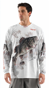 Chemises de pêche à sublimation de haute qualité, maillots de pêche personnalisés et hauts de pêche à manches longues, chemises à sublimation à manches longues - Product Image 5