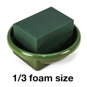 Plateau floral rond FT-03 en plastique vert 28,9 cm x 16,7 cm x 5 cm (H) FT03 Fête des Mères Remise de diplôme - Product Image 4