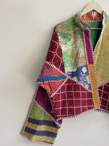 Lot de vestes Kantha vintage réversibles pour femmes, manteaux brodés, vestes Suzani - Product Image 6