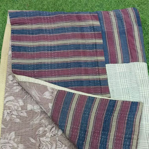 Lote al por mayor de colchas Kantha vintage indias hechas a mano, mantas reversibles, colchas de tela de algodón, colchas bohemias. - Product Image 1