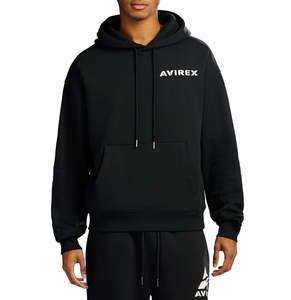 2026 Top Unisex Avirex Winter Fleece Pullover Hoodies Polyester/Cotton High Quality Sports Wear Custom Design Front Logo OEM ODM - Product Image 3