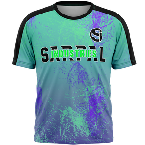 Manufacturer's High Quality 100% <b>Polyester</b> 260 Grams Heavyweight Solid Jersey T-Shirt Men Breathable Knitted Front Blank <b>Tshirt</b> - Product Image 1