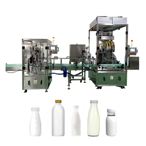 High Quality 4 Heads Liquid 3 In 1 Piston Milk Filling Machine Automatic Bottle Filling Capping Machine Production Line - Product Image 2
