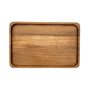 Hexagonal <b>Wooden</b> <b>Serving</b> <b>Tray</b> Polished Finish Durable For Food Contact Residential Use Made in Vietnam - Product Image 3