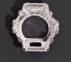 DW6900 Custom Luxury Watch Frosted Steel <b>Case</b> Mod Edition Iced Out CasiOak Style DW6900 Premium Custom Mod Watch - Product Image 4