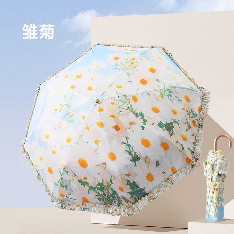 small gold hook lace color glue digital printing daisy