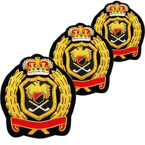 Badge de luxe brodé à la main, écologique, sans nickel, avec épingle de sûreté, décoration personnalisée, badges brodés à la main - Product Image 3