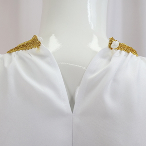Robe de chœur pour femme à manches longues, blanche, respirante, en polyester, personnalisée, uniforme de chœur religieux, 3 étoiles, pour experts - Product Image 3