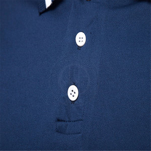 Chemises polo respirantes en tissu léger pour l'été, design adapté aux températures chaudes, tenue décontractée, toucher doux, style simple. - Product Image 6