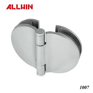 Charnière de porte rectangulaire en verre à verre de style traditionnel en laiton massif à 180 degrés - Product Image 2