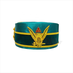Best Quality Royal Arch Masonic Crown Cap Royal Arch Chapter Triple Tau Cap Royal Arch Mason Member Cap Ceremonial Crown Hat - Product Image 3