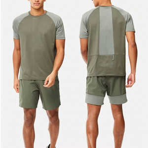 Ensemble T-shirt et short respirant pour homme, nouveau design, fabrication OEM, extensible dans quatre directions, pour la course estivale - Product Image 4
