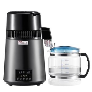 1750W casa controsoffitto acqua 4L 1.1 gallone purificatore di acqua pura in acciaio inox interno pentola di vetro grigio acqua distillata - Product Image 1