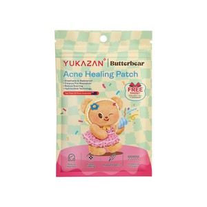 แผ่นแปะสิว YUKAZAN Butterbear Acne Healing Patch ไฮโดรคอลลอยด์ผสมทีทรีออยล์ สำหรับผิวหน้า ระบายอากาศได้ดี กันน้ำ บรรจุภัณฑ์แยกชิ้น - Product Image 3