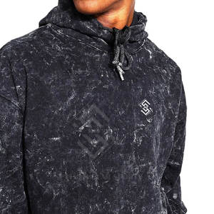 Nueva Llegada, Venta Caliente, Sudaderas con Capucha para Hombre, Diseño Sólido, Corte Holgado, Lavado Ácido, Tela de Felpa, Alta Calidad, Venta al Por Mayor - Product Image 4