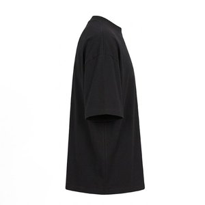 T-shirt Homme Oversize Noir à Épaules Tombantes en Coton Lourd, Prix Usine, Vente en Gros, Fournisseur OEM Personnalisé, Séchage Rapide, Vêtement d'Été - Product Image 4