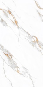 Carreaux en porcelaine brillante effet marbre Apple White 600x1200mm, carreaux de sol et de mur émaillés de qualité supérieure pour salon, hôtel, villa - Product Image 6