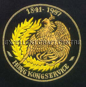 HONK KONG SERVICE High Quality Lace Embroidered Patch <b>Sew</b>-On Fabric Badge Circular Luxury Design for Garment - Product Image 6