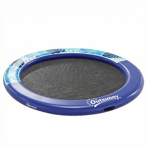 Piattaforma Galleggiante Gonfiabile Blu da 8 Piedi, Amaca Acquatica per Laghi, Piscine, Oceani - Struttura Gonfiabile per Divertimento Acquatico - Product Image 1