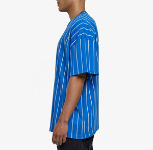 Camiseta Personalizada de Algodón 100% de Lujo, Lisa, con Impresión de Logotipo, Cuello Redondo, Talla Grande para Hombre - Product Image 5