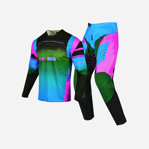 Jersey y Pantalón de Motocross de Manga Larga Transpirable de Alta Calidad al por Mayor, Traje de Motocross de Alta Calidad, Servicio OEM Personalizable - Product Image 2