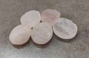 โรสควอตซ์ดรูซี่ทรงรีแบบคาโบชอง หินพลอยธรรมชาติขนาดมาตรฐาน สำหรับทำเครื่องประดับและงานฝีมือ - Product Image 2