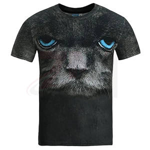 Ropa de Lujo de Poliéster 100% con Diseño Liso Negro para Sublimación, Manga Corta, Rayas, Novedad de Verano, Venta Caliente, Estilo Casual - Product Image 1