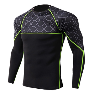 <b>Men</b> Long Sleeve Rash Guard Shirt Compression Fit Sportswear for Surfing <b>Swimming</b> Gym and Outdoor Training - Product Image 2