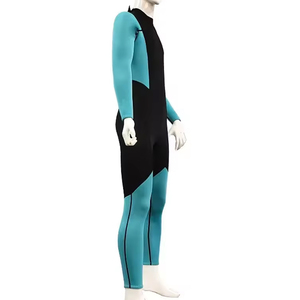 <b>Men's</b> One-Piece Swimsuit Spandex/Polyester Anti-Bacterial Breathable Cheeky Bottom High Neck 2-Piece Set Custom Logo Front - Product Image 6