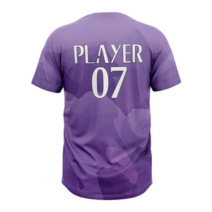 เสื้อเบสบอลแบบสั่งทำ OEM ปักลายแบบ Sublimation 2 กระดุม ชุดซอฟต์บอล โพลีเอสเตอร์คุณภาพพรีเมียม ชุดกีฬาสำหรับทีม - Product Image 3