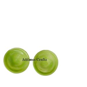 Estilo americano Polyresin hecho a mano al por mayor resina tuercas cuencos resina Mesa Ware Set dulces cuencos con remolino verde mármol textura - Product Image 2