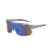 Lunettes de soleil de sport interchangeables unisexes 2024, protection UV400, monture demi-cerclée, logo personnalisé, verres PC/polarisés RW RWW107