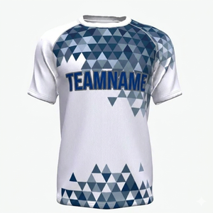 Soccer Jersey 100% Polyester Lightweight Breathable Quick Dry Short High Quality Custom Team <b>Names</b> Numbers Striped V-neck - Product Image 1