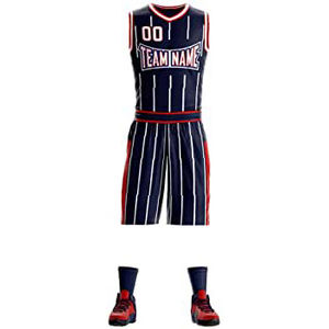 Uniforme de Baloncesto Personalizado para Adultos, Impresión por Transferencia de Calor, Color Sólido, 100% Poliéster, Ropa Deportiva de Secado Rápido, Tallas Grandes - Product Image 3