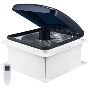 Ventilatore da Tetto per Camper da 14 Pollici con 10 Velocità Reversibili e Potente Motore DC Integrato da 12V con Telecomando - Componente Superiore L - Product Image 1