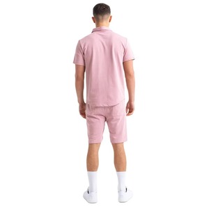 Ensemble t-shirt et short en coton rayé pour homme, vêtements décontractés d'été, respirant, blanc - Product Image 1