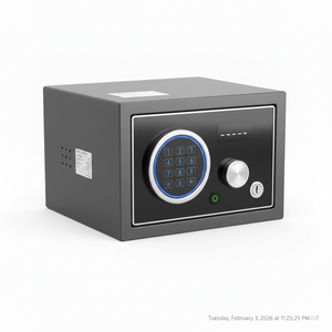 Coffre-fort électronique numérique pour chambre d'hôtel avec clavier et accès par carte pour fournitures hôtelières et accessoires de salon - Product Image 4