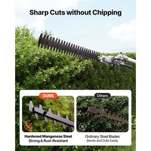 Tagliasiepi a Benzina a 2 Tempi da 5,163cc, Decespugliatore Portatile Senza Fili con Set di Protezioni per Uso in Giardino - Product Image 4