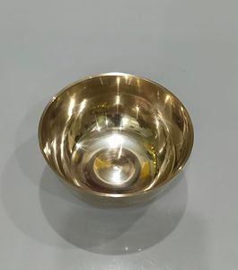 Cuenco de Latón Hecho a Mano, Frutero Decorativo de Metal, Cuenco Dorado Pulido para Centro de Mesa de Cocina o Comedor, para el Hogar - Product Image 5