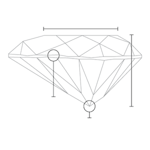 Diamant CVD cultivé en laboratoire de 1,00 carat, taille cœur, couleur D, clarté VVS1, certifié IGI, taille cœur et flèche. - Product Image 4