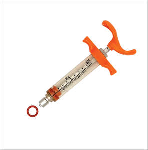 Jeringa Veterinaria Manual de Acero Inoxidable Reutilizable de Alta Calidad CHC TPX BD con Certificación CE y Función de Seguridad para Vacunas Equinas - Product Image 2