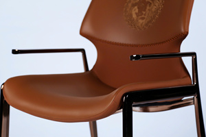 Silla de comedor de cuero de lujo moderna, muebles de restaurante para el hogar portátiles de clase alta para parques de tarifas inferiores de Vietnam para interiores y exteriores - Product Image 4