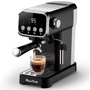 Macchina per Espresso Americana 20 Bar, 1350W, Montalatte, Serbatoio Acqua 1.3L, Macinacaffè 51mm, Termometro Integrato, Tazza Inclusa - Product Image 3