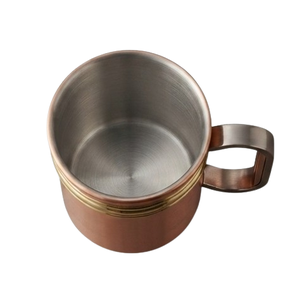 Grossiste exportateur de verres à eau, vaisselle de cuisine polie brillante, tasses en cuivre sur mesure, tasses en cuivre pur - Product Image 2