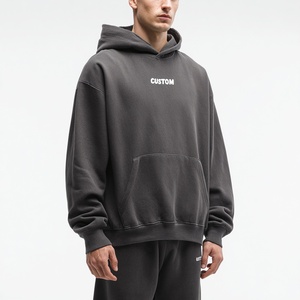 Unisex Regular Fit <b>Pink</b> Hooded <b>Sweatshirt</b> Fleece Casual Pullover Solid Color Pocket Design Winter Wear Eco-Friendly 300g Lined - Product Image 3