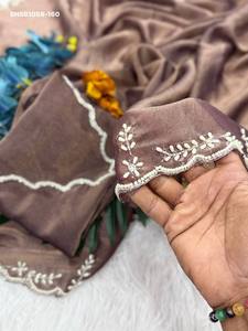 ผ้ามอส NC คุณภาพพรีเมียมสวยงาม พร้อมชุดส่าหรี-เสื้อปักลายด้วยมือ คอลเลคชั่นแฟชั่นผู้หญิง ผลิตโดยผู้ผลิตผ้าส่าหรี Saree Love - Product Image 4